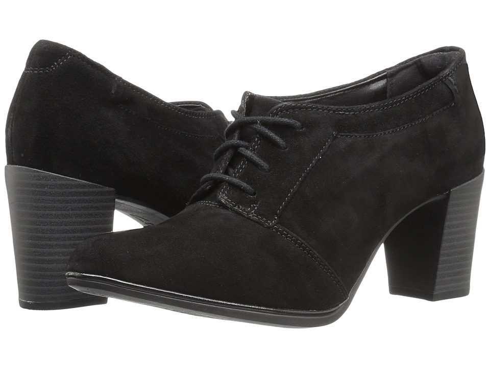 Clarks Araya Hale (Black Suede) Women