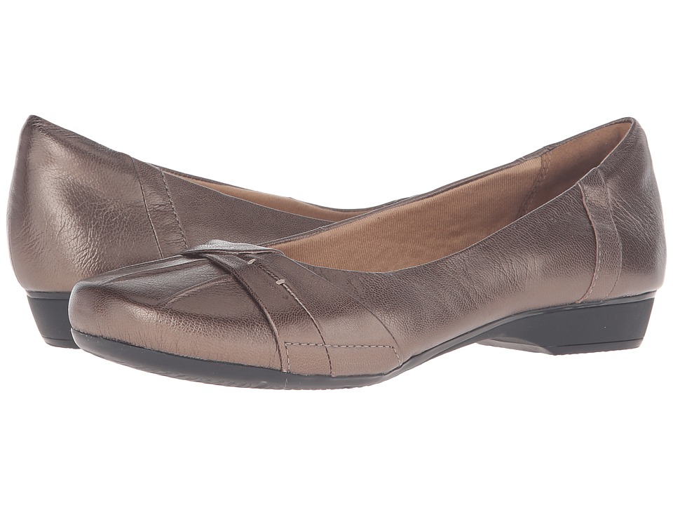 Clarks Blanche Fria (Pewter Metallic Leather) Women