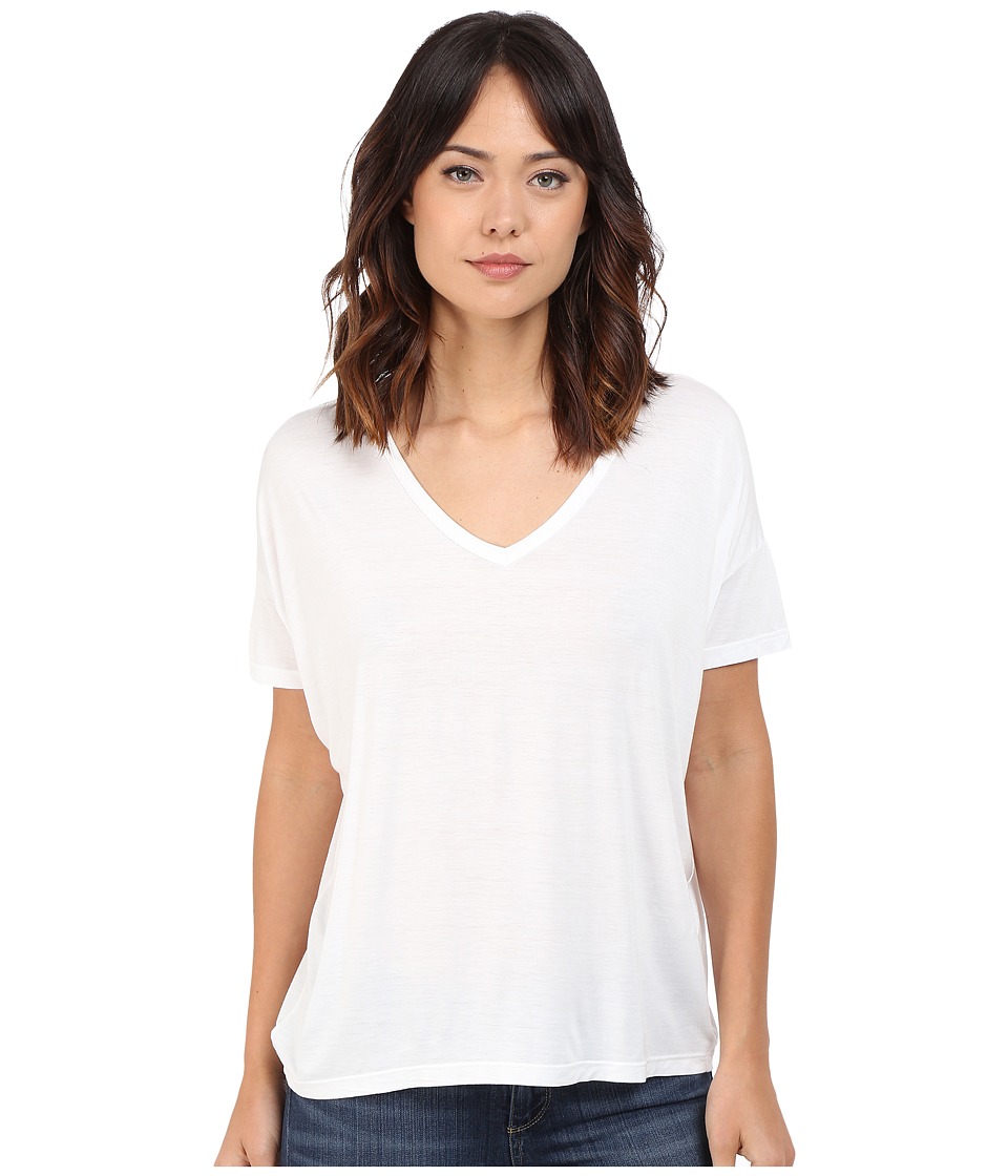 Splendid Rayon Jersey Wedge Tee (White) Women