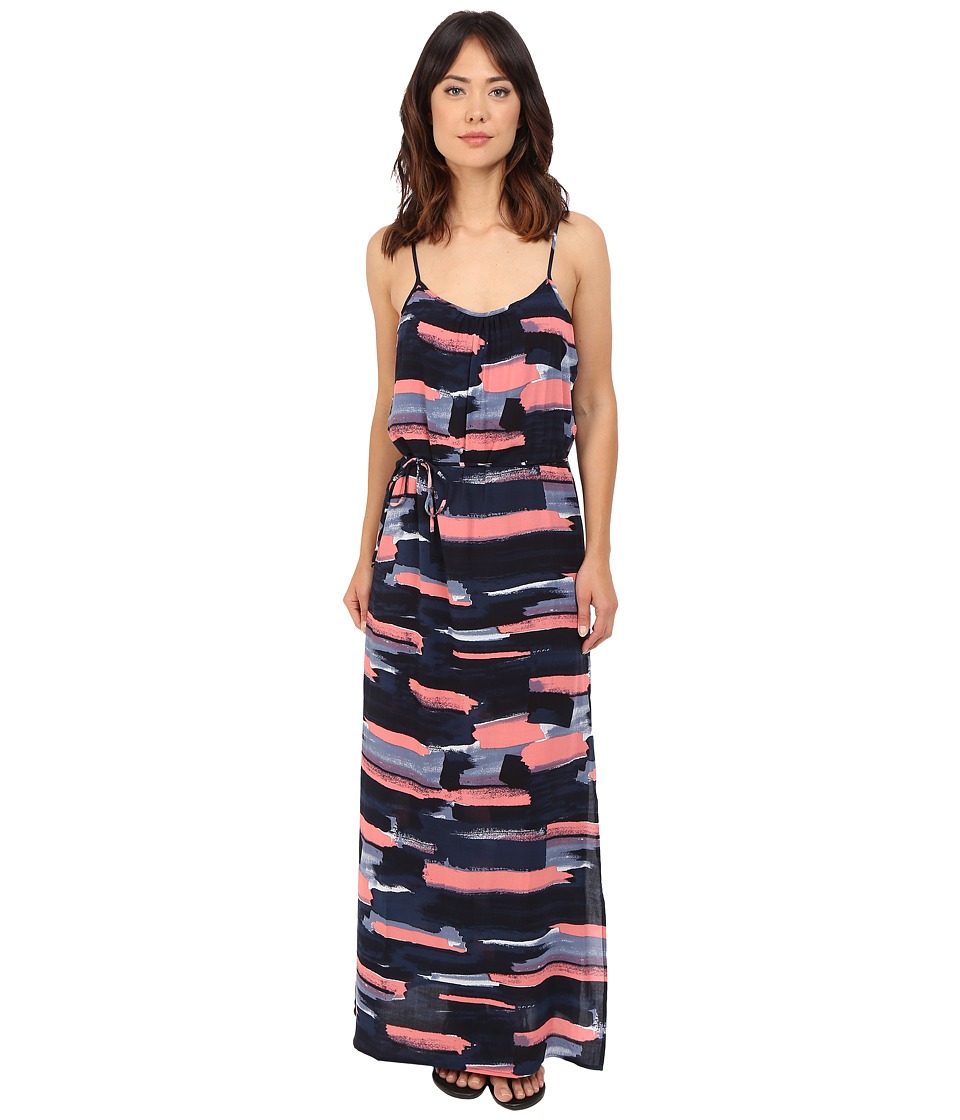 Splendid Maritime Print Maxi Dress (Navy) Women