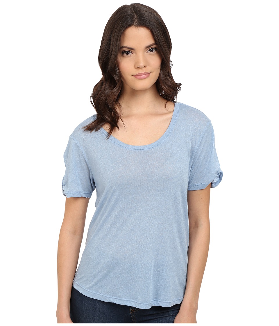 Splendid Heathered Tee (Faded Denim) Women