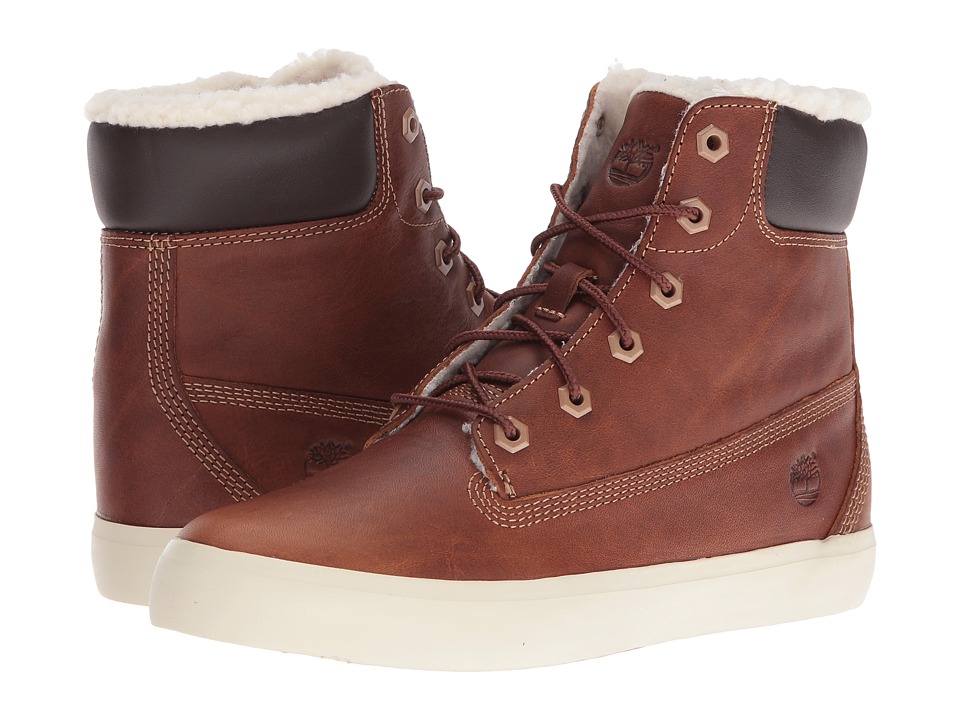 Timberland Flannery 6 Warm Boot (Medium Brown Full Grain) Women