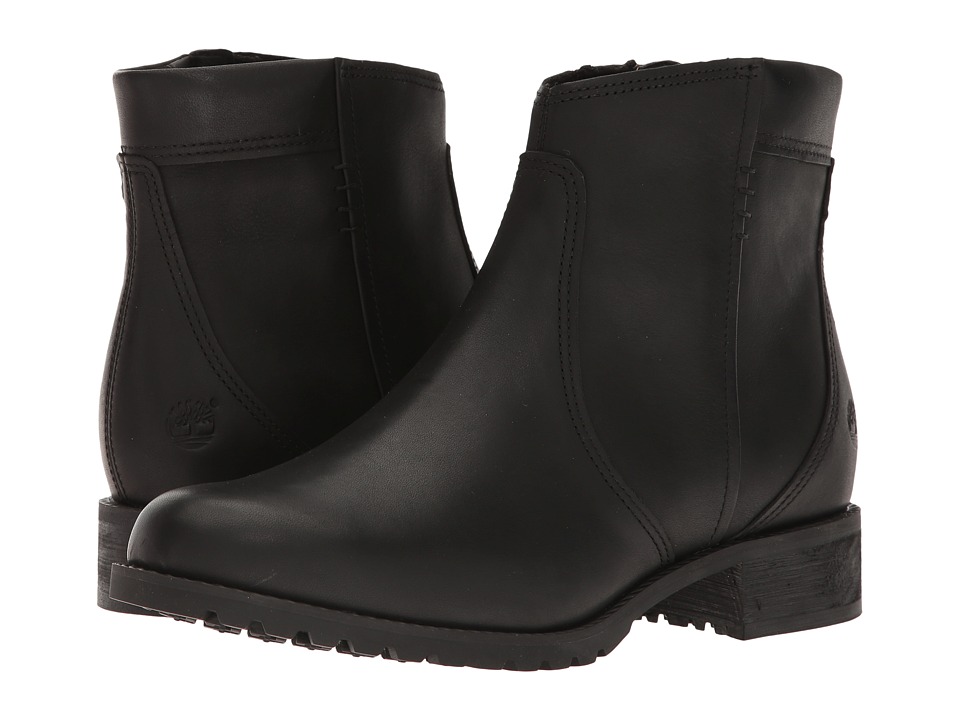 Timberland Banfield Side Zip Waterproof Ankle Boot (Black Full Grain) Women