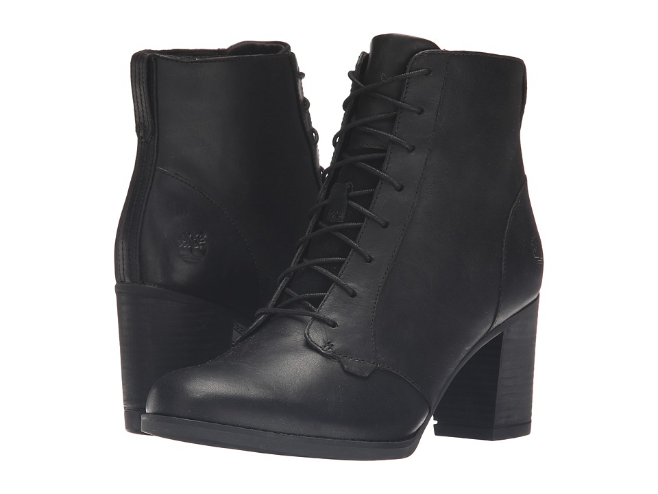 Timberland Atlantic Heights Lace Chukka Boot (Black Full Grain) Women