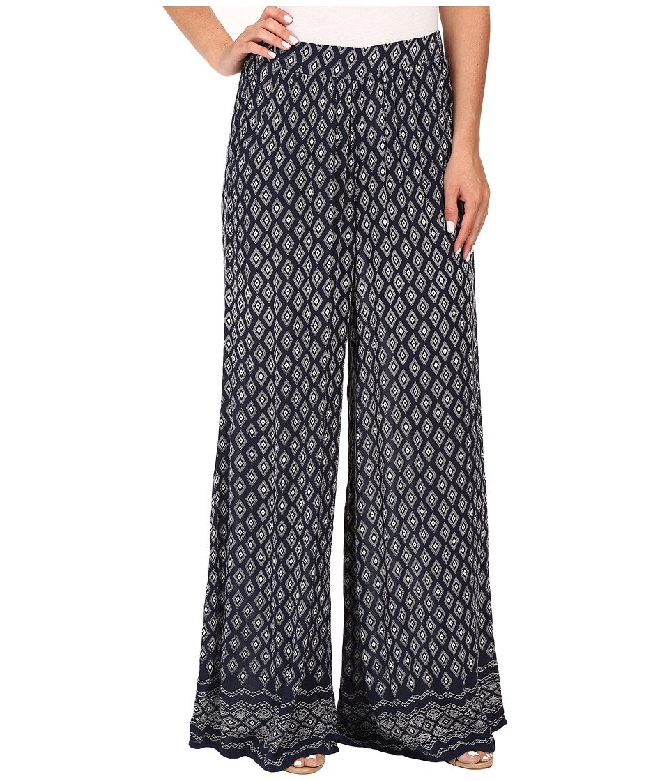 Mavi Jeans Wide Leg Pants (Dress Blue Printed) Women