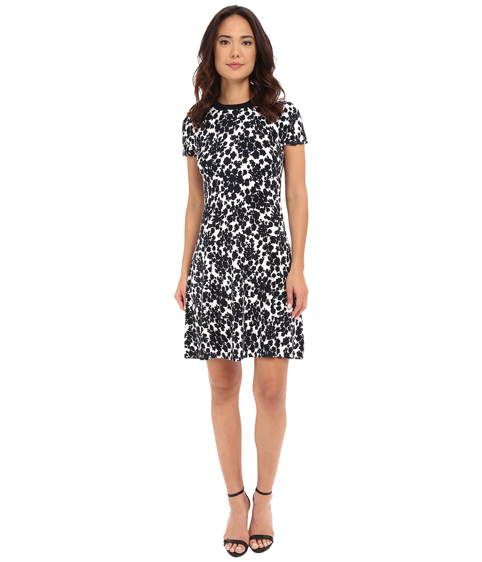 MICHAEL Michael Kors Gemma Flare Sweater Dress (New Navy) Women