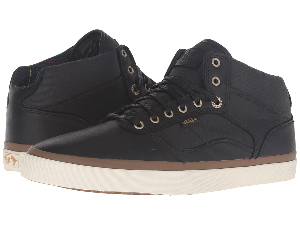 Vans Bedford ((Nubuck/Plaid) Black/White) Skate Shoes