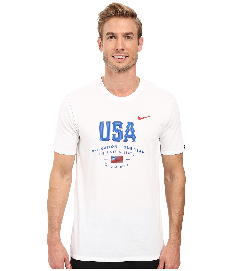 Nike USA Verbiage Tee (White) Men