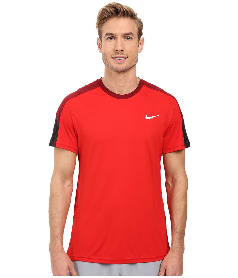 Nike Court Tennis Shirt (University Red/Team Red/White/White) Men