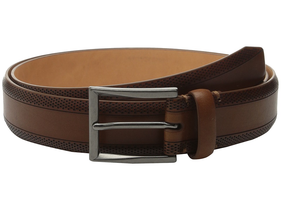 Tommy Bahama Vegetable Tanned Leather w/ Perforated Edges (Tan) Men