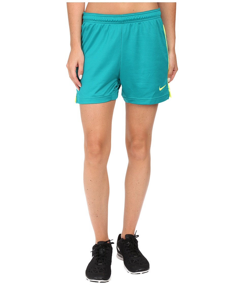 Nike Dri-FITtm Academy Knit Shorts (Rio Teal/Volt/Volt) Women