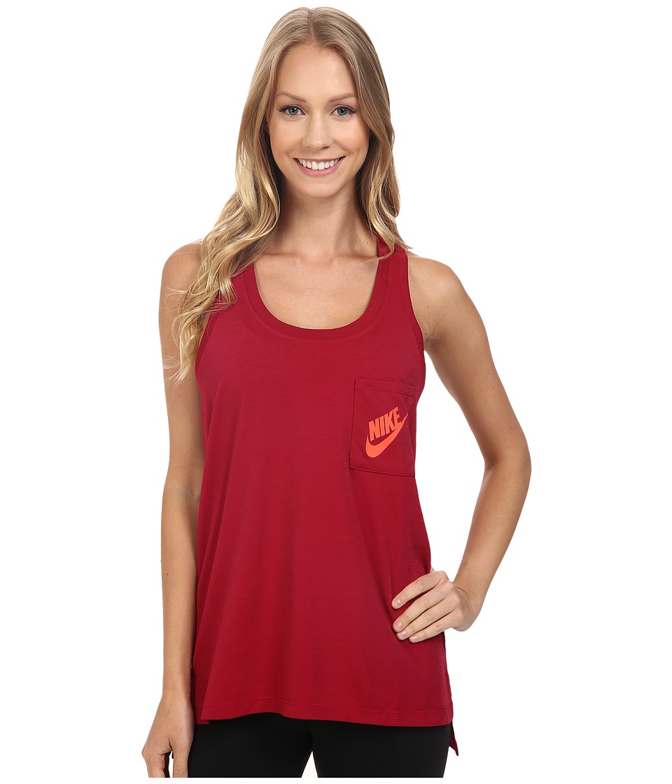 Nike Signal Tank Top (Noble Red/Bright Crimson) Women