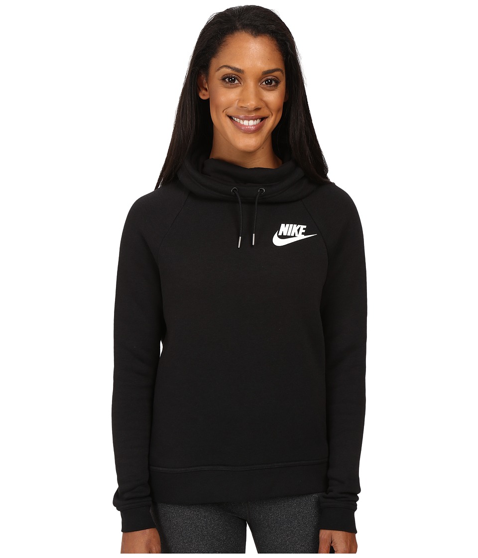 nike rally hoodie black