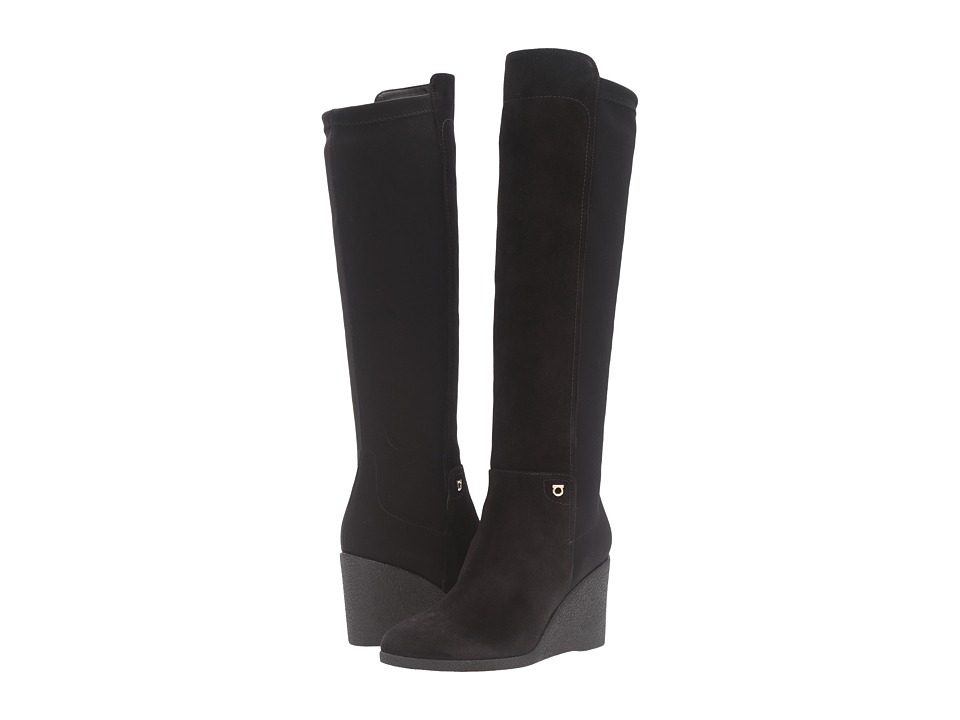 Salvatore Ferragamo Fuska (Nero Suede/Velour) Women