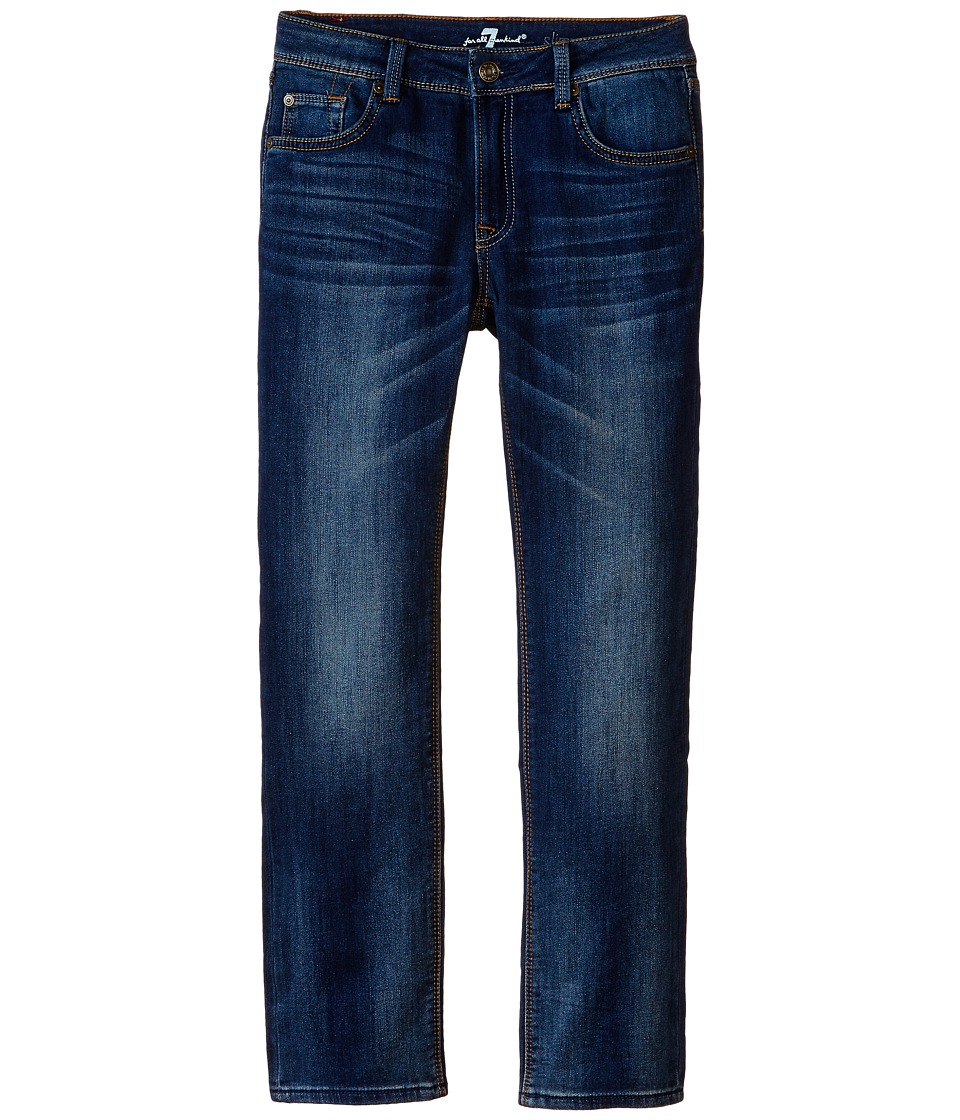 7 For All Mankind Kids Slim Straight Jeans in Heritage Blue (Little Kids/Big Kids) (Heritage Blue) Boy