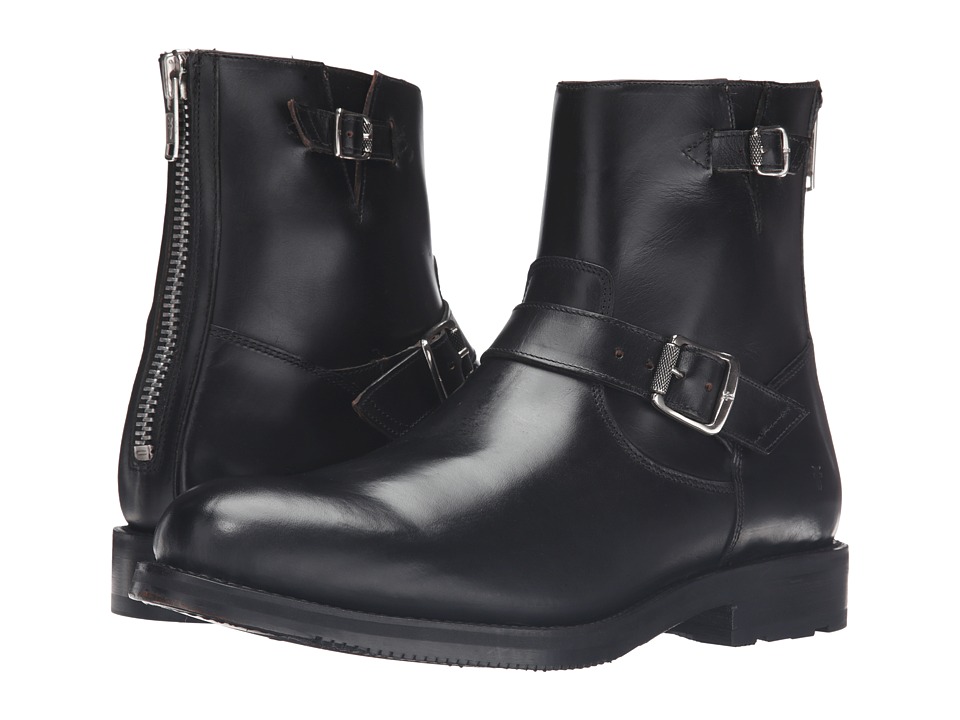 Frye Brayden Engineer (Black Smooth Pull Up) Men