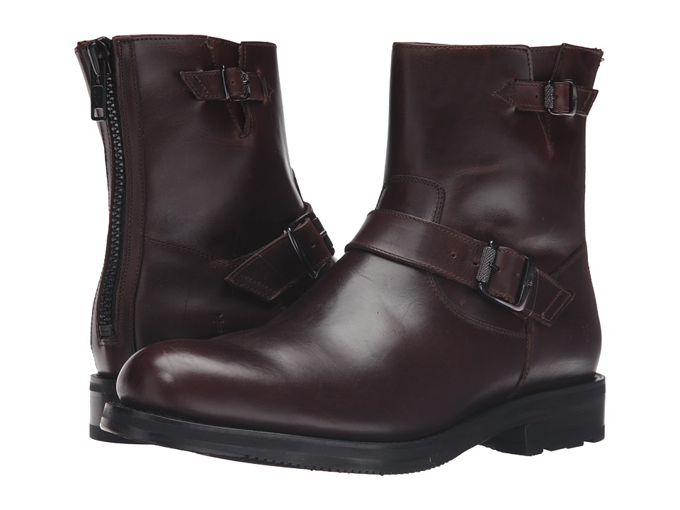 Frye Brayden Engineer (Dark Brown Smooth Pull Up) Men