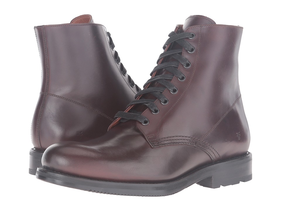 Frye Brayden Lace-Up (Dark Brown Smooth Pull Up) Men