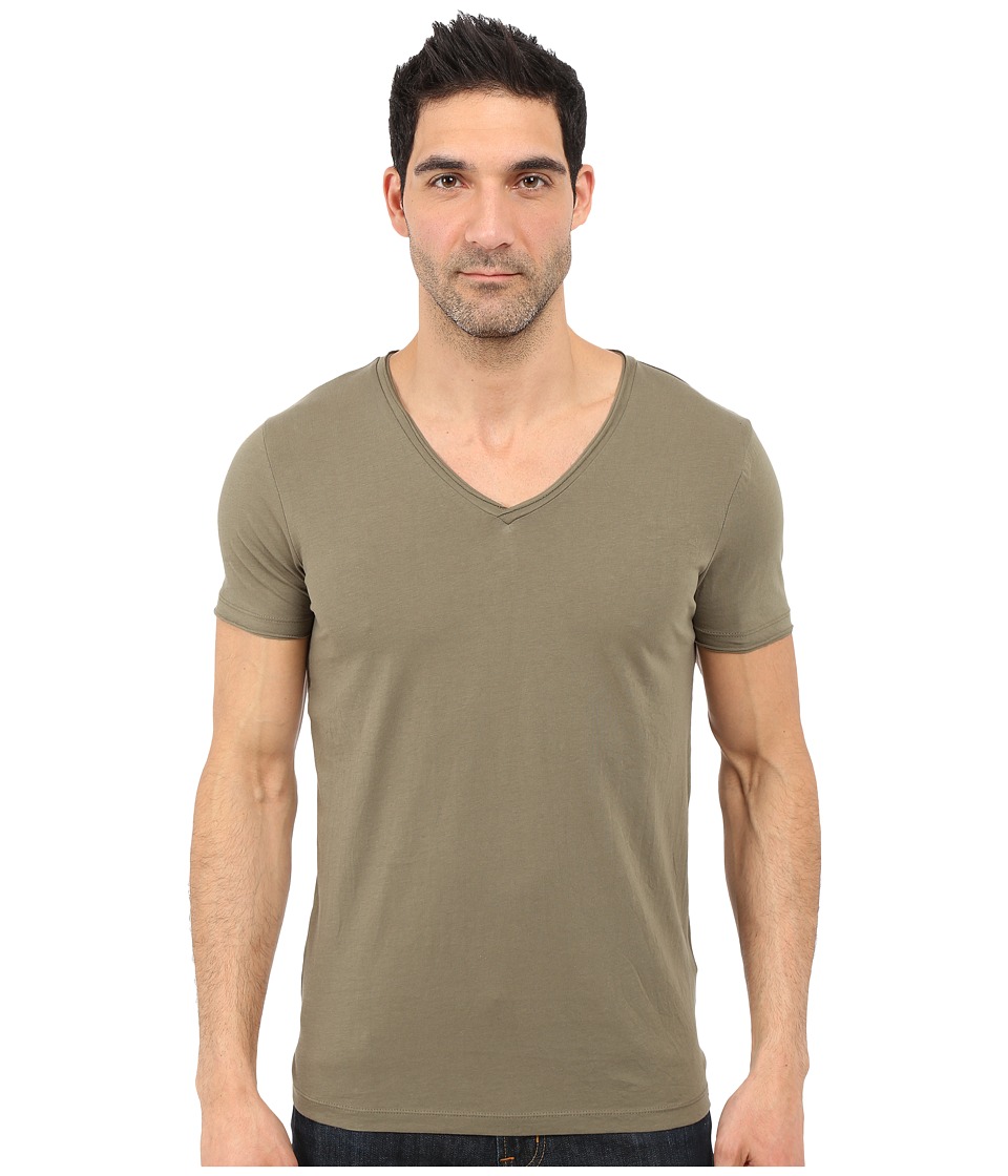 BOSS Orange - Tooley Jersey T-Shirt Short Sleeve V-Neck (Light Pastel Green) Men
