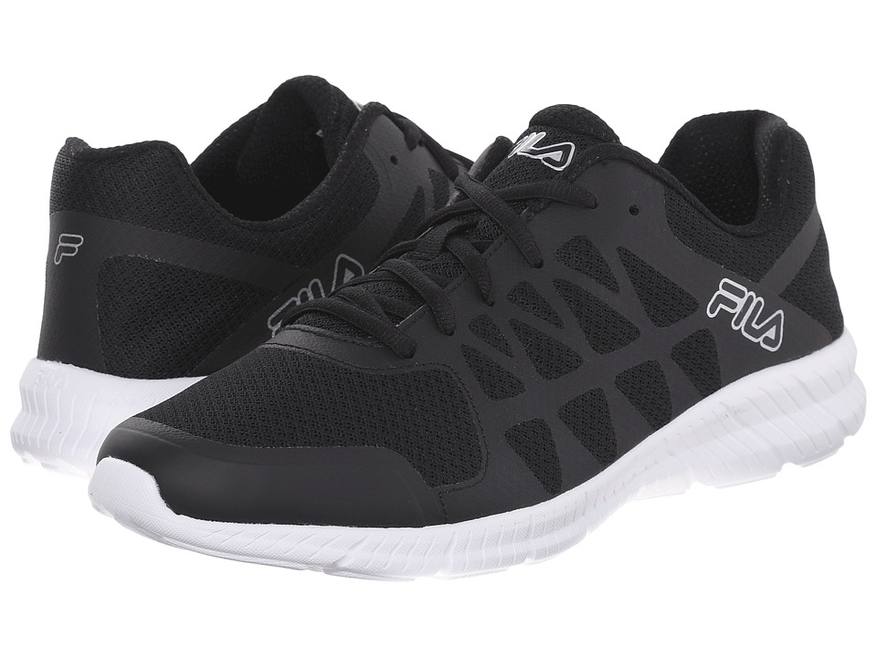 Fila - Memory Finity (Black/White/Metallic Silver) Men