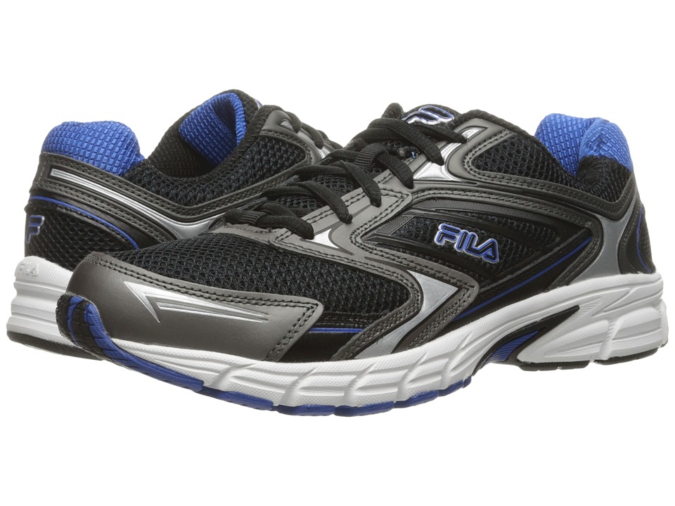 Fila - Xtent 4 (Black/Dark Silver/Prince Blue) Men