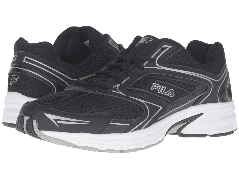 Fila - Xtent 4 (Black/Black/Metallic Silver) Men