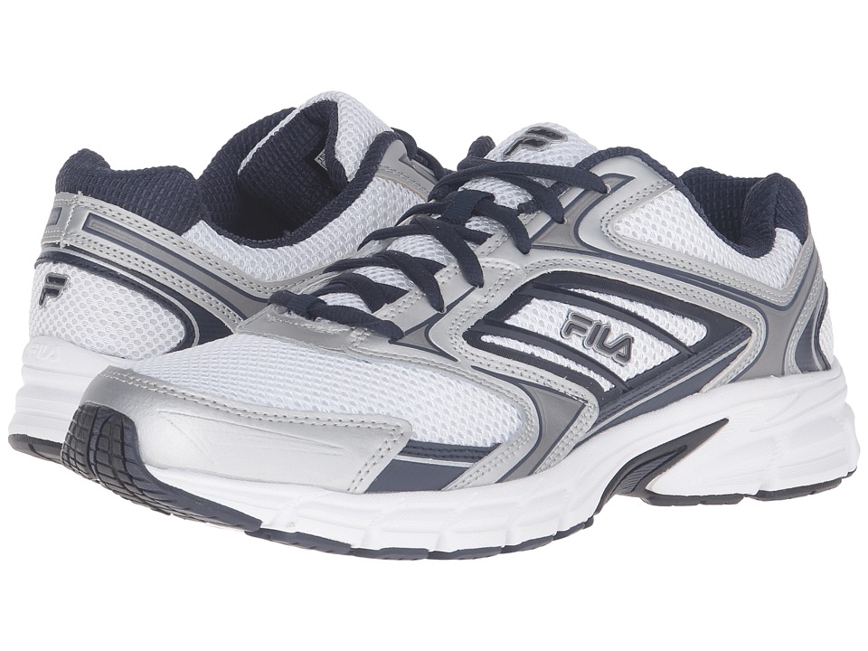 Fila - Xtent 4 (White/Fila Navy/Metallic Silver) Men