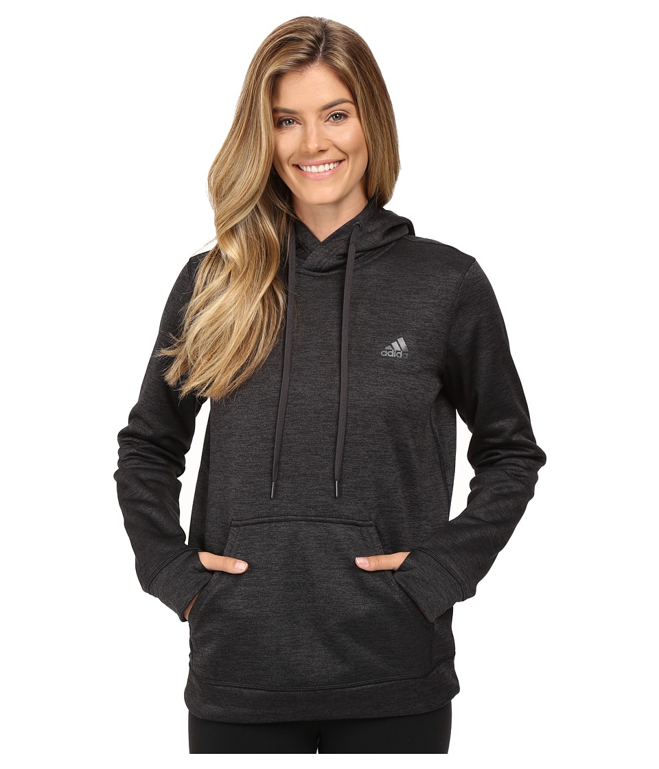 adidas Team Issue Fleece Pullover Hoodie (Utility Black Heather) Women