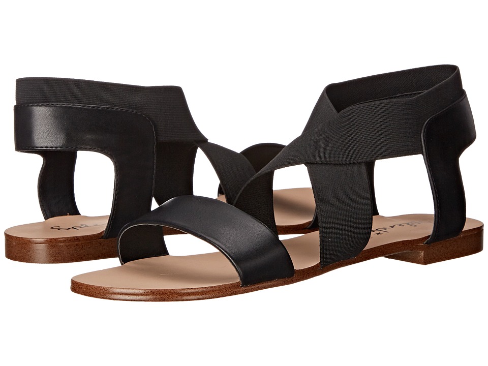 Splendid Cassandra (Black Leather/Elastic) Women