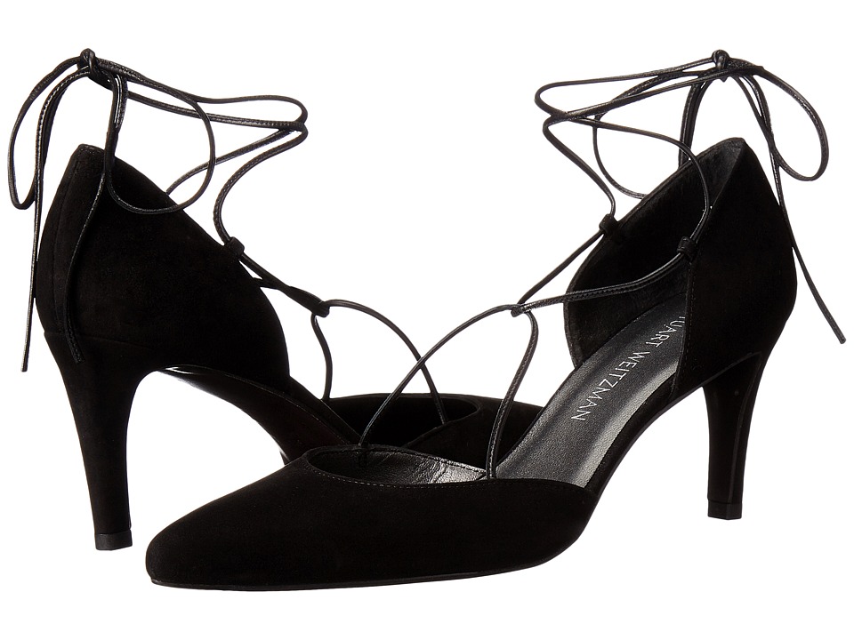 Stuart Weitzman Beagirl (Black Suede) High Heels