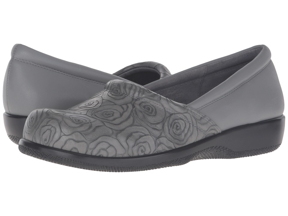 SoftWalk Adora (Grey Rose Embossed/Soft Nappa Leather) Women