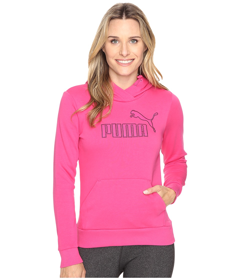 PUMA Elevated Logo Hoodie (Fuchsia Purple) Women