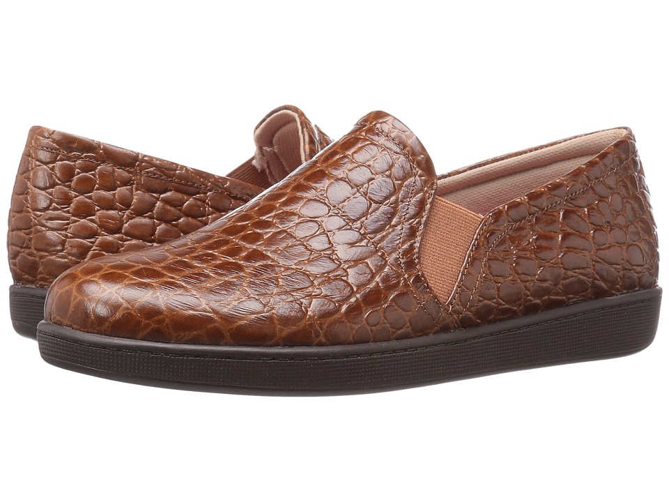 Trotters Americana (Cognac Croco Leather) Women