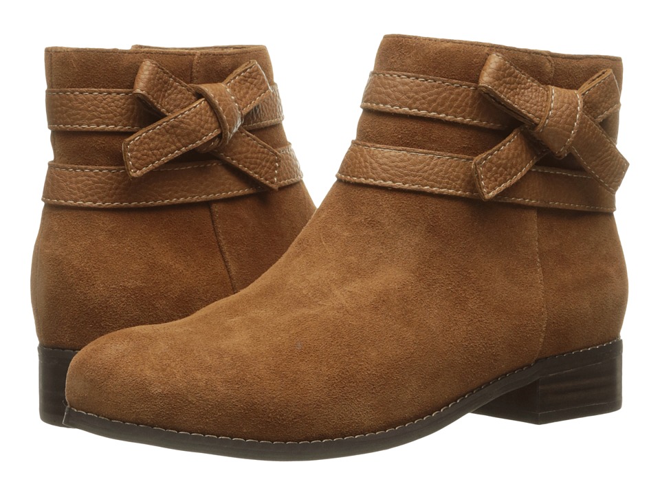 Trotters Luxury (Tan Cow Suede/Cognac Tumbled) Women