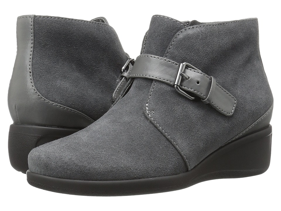 Trotters Mindy (Dark Grey Cow Suede Leather) Women
