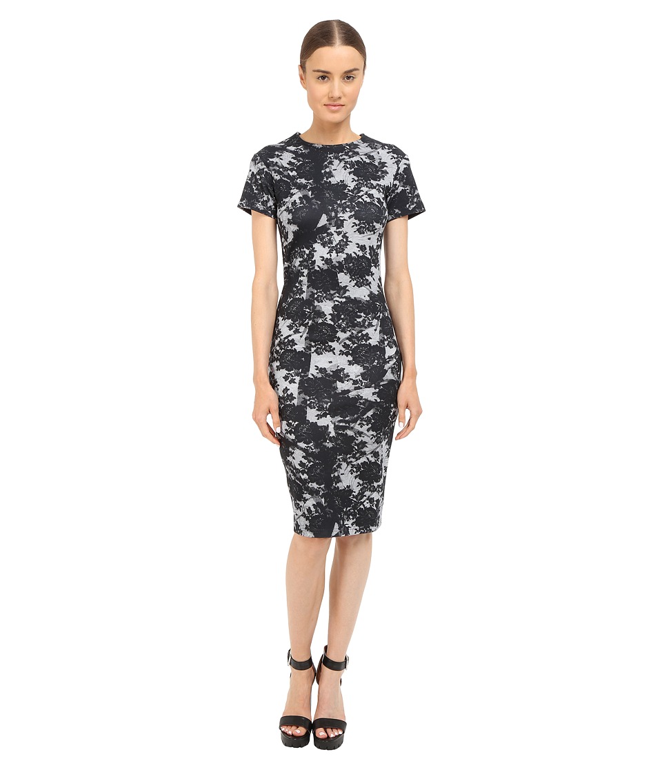 McQ Long Bodycon Dress (Gunmetal) Women