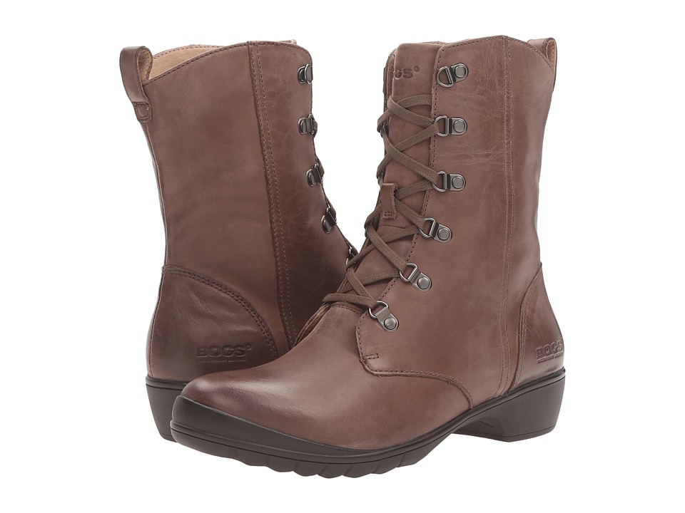 Bogs Carrie Lace Mid Boot (Taupe Multi) Women