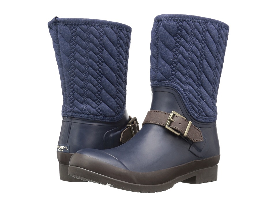 Sperry Walker Gray Rope Emboss Neoprene (Navy) Women