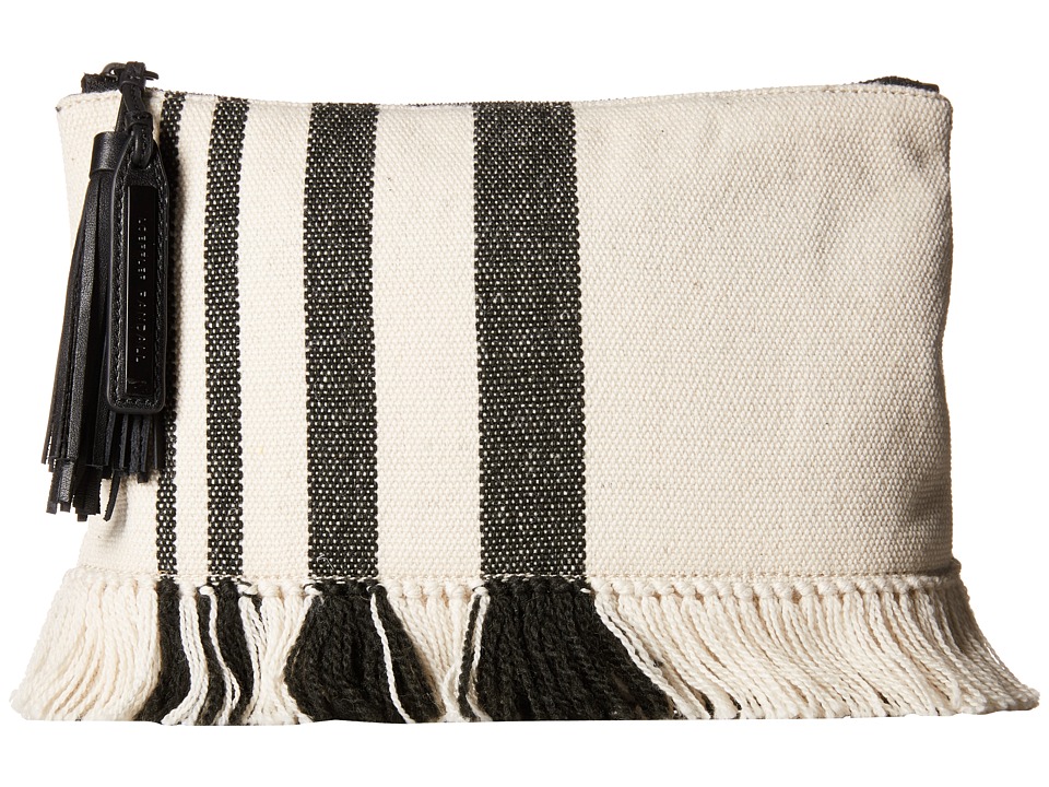 UPC 884141375698 product image for Loeffler Randall - Tassel Pouch (Black Natural Canvas) Clutch Handbags | upcitemdb.com