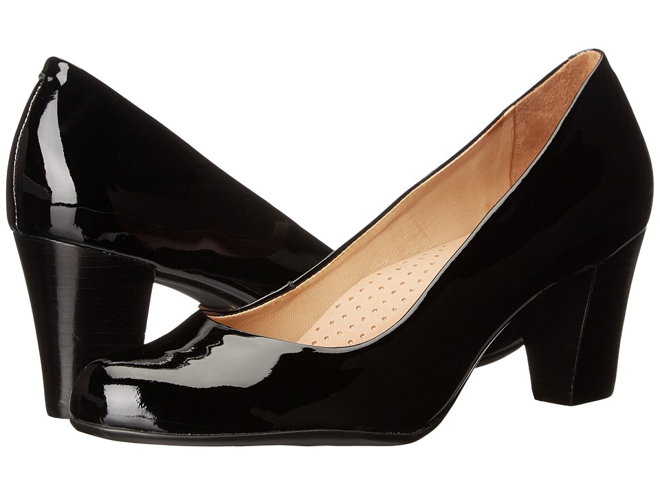 Hush Puppies Alegria (Black Patent Leather) Women