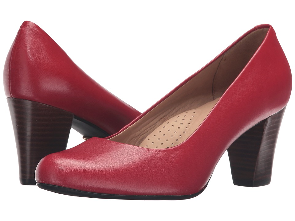 red shoes 2 inch heel