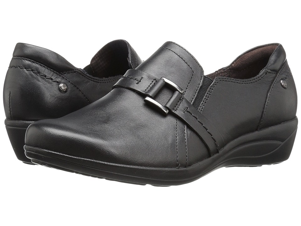 Hush Puppies Charming Oleena (Black Leather) Women