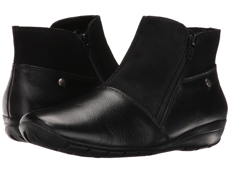 Hush Puppies Khoy Dandy (Black Suede/Leather) Women