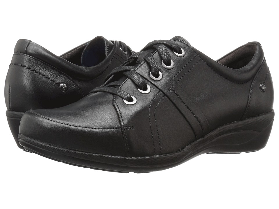 Hush Puppies Champion Oleena (Black Leather) Women