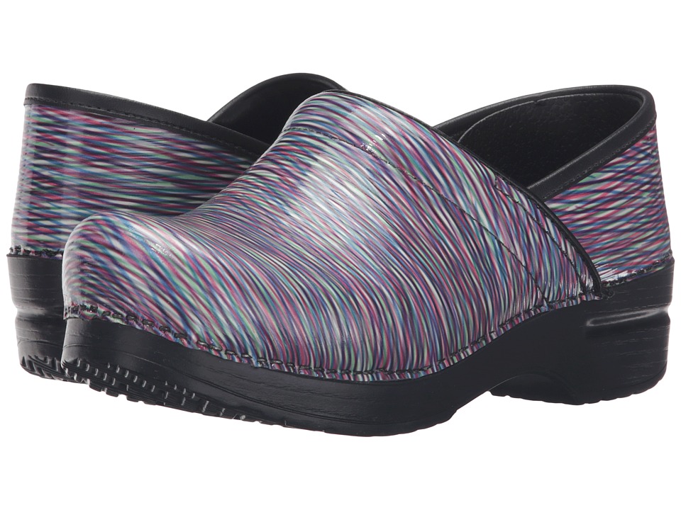dansko striped clogs