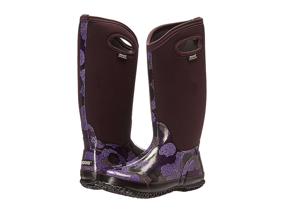 Bogs Classic Rosey Tall (Plum Multi) Women
