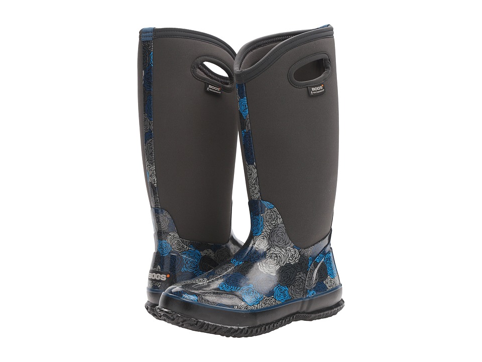 Bogs Classic Rosey Tall (Dark Gray Multi) Women
