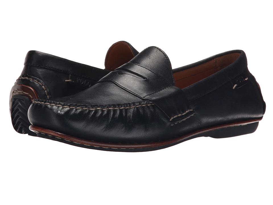 Polo Ralph Lauren Daniels (Black Smooth Oil Leather) Men