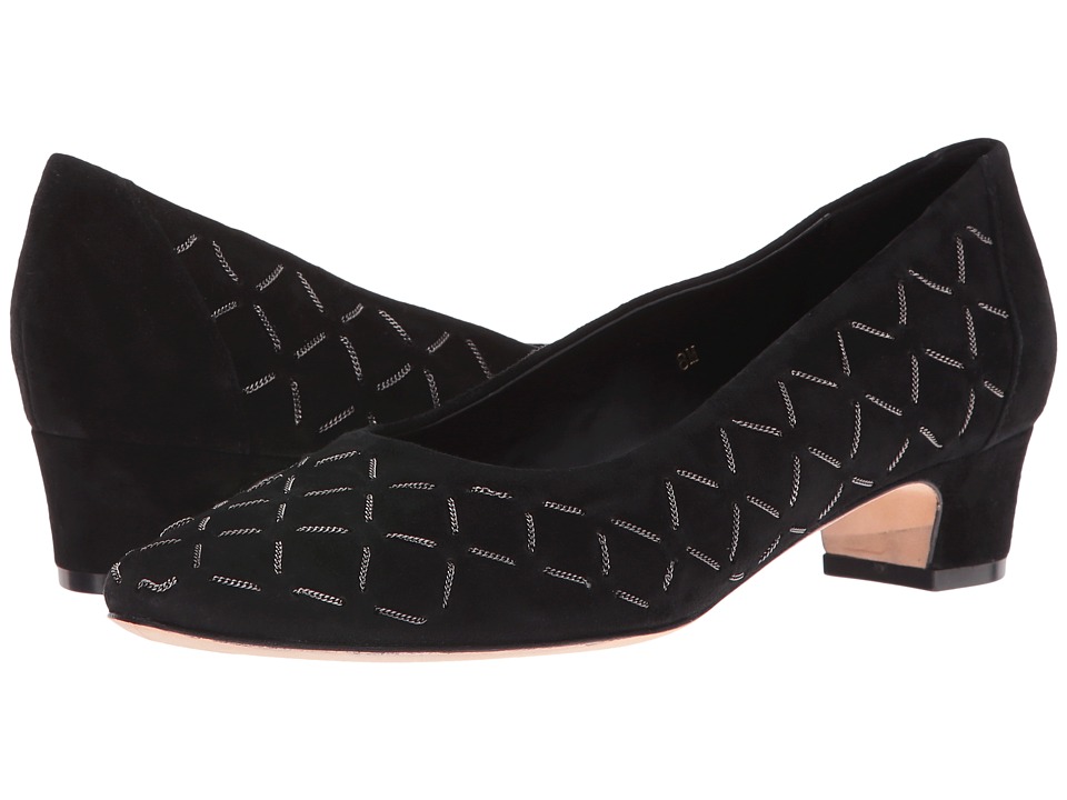 Vaneli Alleen (Black Suede/Pewter Chain) Women