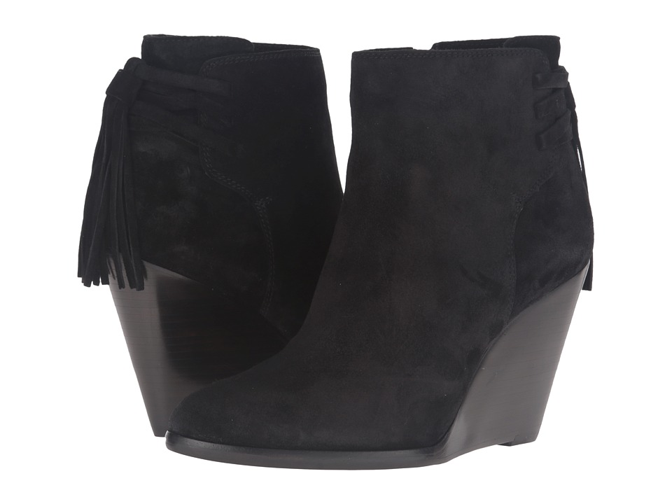 Frye Cece Tassel Lace (Black Oiled Suede) Women